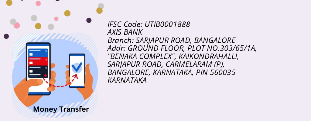 Find AXIS BANK IFSC Code BANGALORE - SARJAPUR ROAD Branch Find AXIS BANK IFSC Code BANGALORE - SARJAPUR ROAD Branch