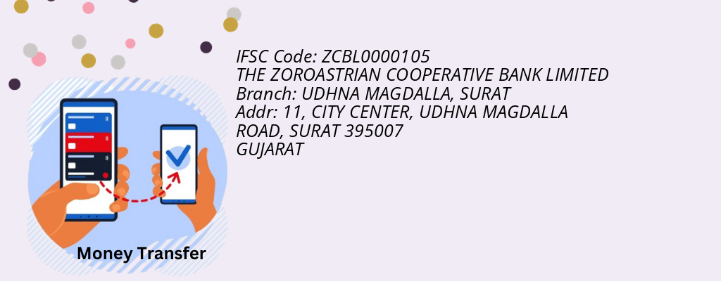 Find THE ZOROASTRIAN COOPERATIVE BANK IFSC Code SURAT - UDHNA MAGDALLA Branch