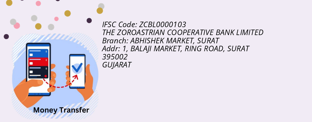 Find THE ZOROASTRIAN COOPERATIVE BANK IFSC Code SURAT - ABHISHEK MARKET Branch