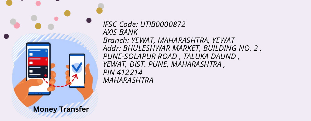 Find AXIS BANK IFSC Code YEWAT - YEWAT, MAHARASHTRA Branch