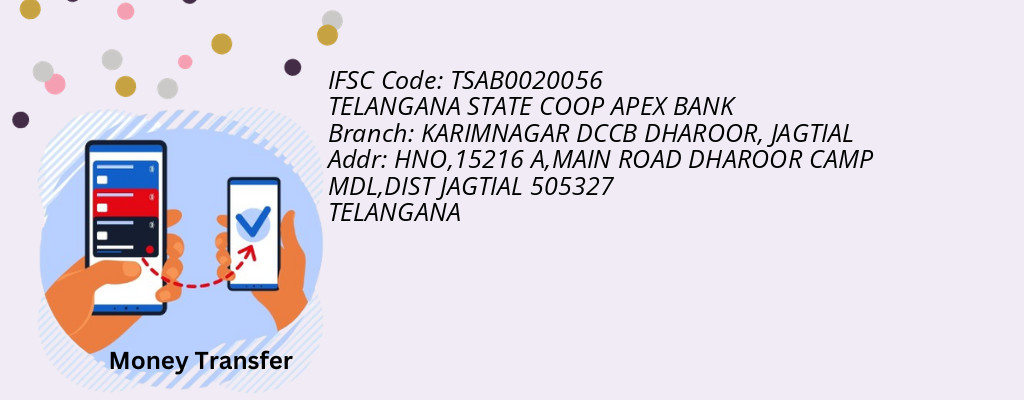 Find TELANGANA STATE COOP APEX BANK IFSC Code JAGTIAL - KARIMNAGAR DCCB DHAROOR Branch Find TELANGANA STATE COOP APEX BANK IFSC Code JAGTIAL - KARIMNAGAR DCCB DHAROOR Branch