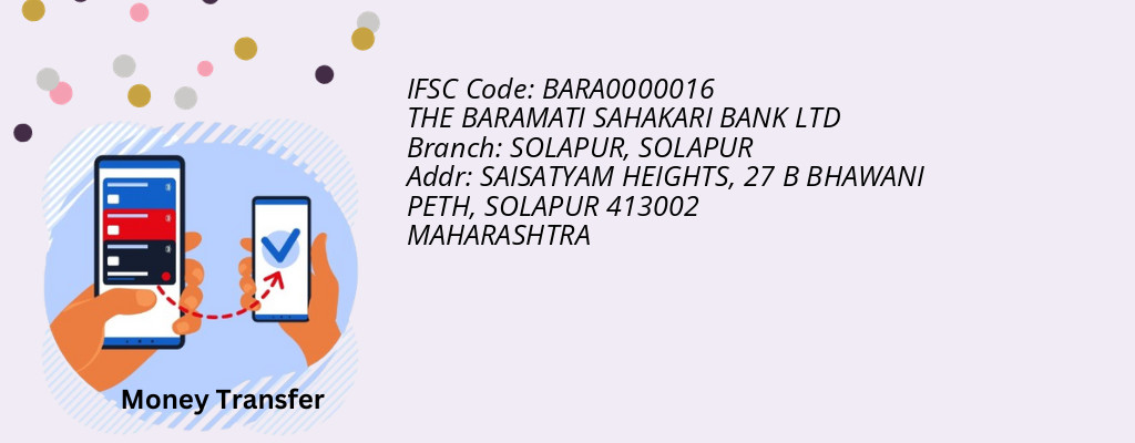 Find THE BARAMATI SAHAKARI BANK IFSC Code SOLAPUR - SOLAPUR Branch Find THE BARAMATI SAHAKARI BANK IFSC Code SOLAPUR - SOLAPUR Branch