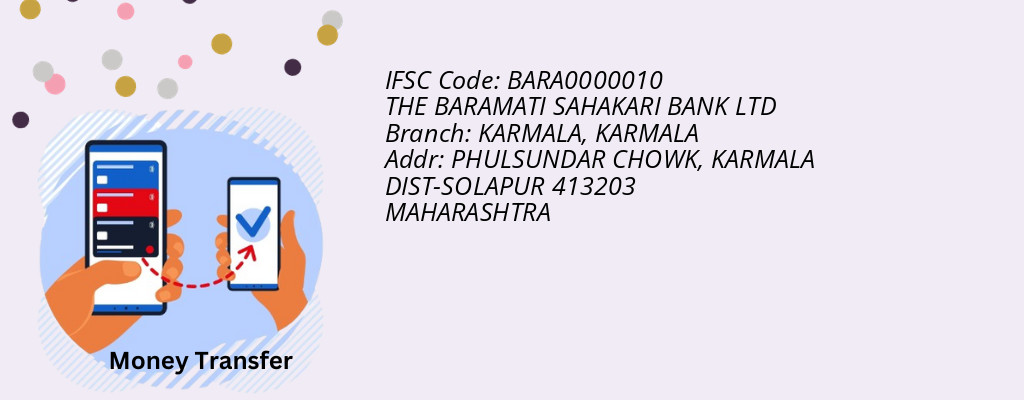 Find THE BARAMATI SAHAKARI BANK IFSC Code KARMALA - KARMALA Branch