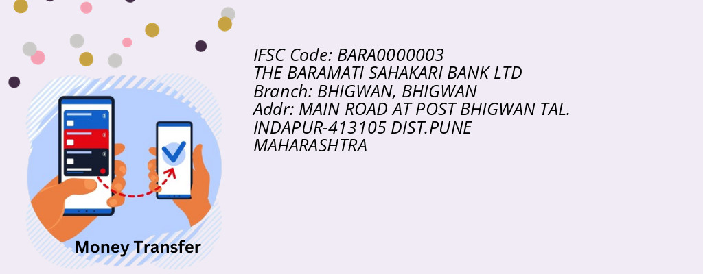 Find THE BARAMATI SAHAKARI BANK IFSC Code BHIGWAN - BHIGWAN Branch Find THE BARAMATI SAHAKARI BANK IFSC Code BHIGWAN - BHIGWAN Branch