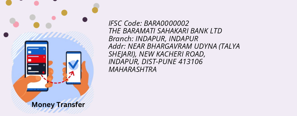 Find THE BARAMATI SAHAKARI BANK IFSC Code INDAPUR - INDAPUR Branch