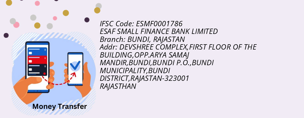 Find ESAF SMALL FINANCE BANK IFSC Code RAJASTAN - BUNDI Branch