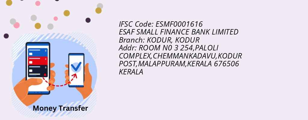 Find ESAF SMALL FINANCE BANK IFSC Code KODUR - KODUR Branch Find ESAF SMALL FINANCE BANK IFSC Code KODUR - KODUR Branch