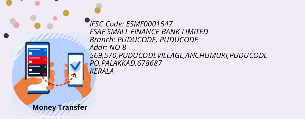 Find ESAF SMALL FINANCE BANK IFSC Code PUDUCODE - PUDUCODE Branch Find ESAF SMALL FINANCE BANK IFSC Code PUDUCODE - PUDUCODE Branch