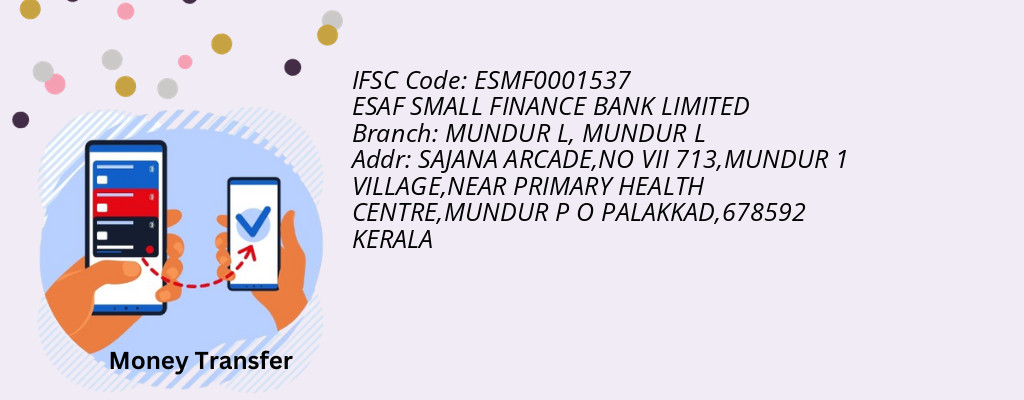 Find ESAF SMALL FINANCE BANK IFSC Code MUNDUR L - MUNDUR L Branch Find ESAF SMALL FINANCE BANK IFSC Code MUNDUR L - MUNDUR L Branch