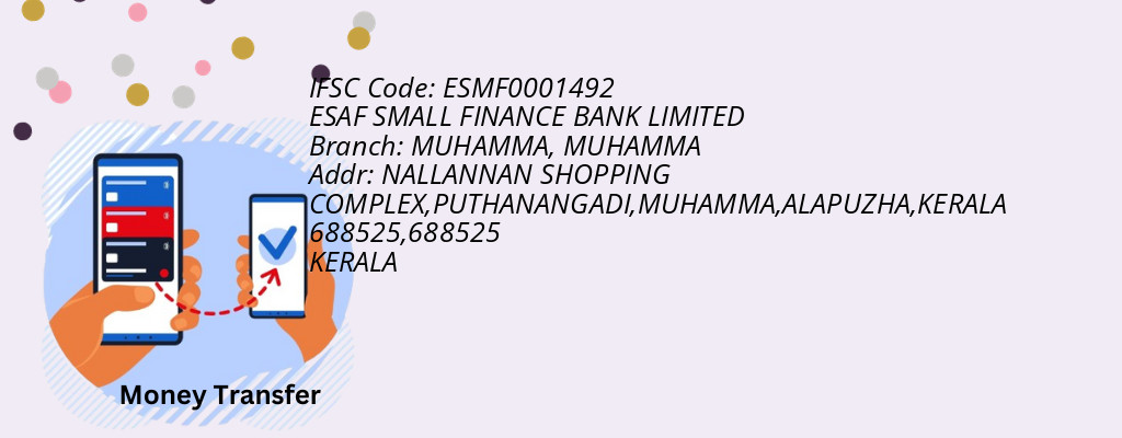 Find ESAF SMALL FINANCE BANK IFSC Code MUHAMMA - MUHAMMA Branch Find ESAF SMALL FINANCE BANK IFSC Code MUHAMMA - MUHAMMA Branch