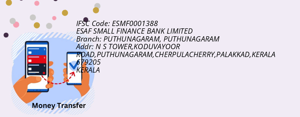 Find ESAF SMALL FINANCE BANK IFSC Code PUTHUNAGARAM - PUTHUNAGARAM Branch Find ESAF SMALL FINANCE BANK IFSC Code PUTHUNAGARAM - PUTHUNAGARAM Branch