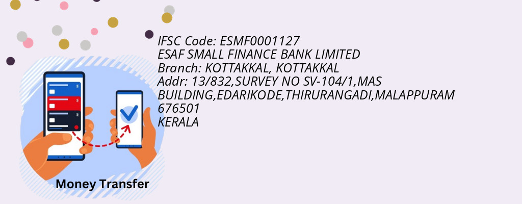 Find ESAF SMALL FINANCE BANK IFSC Code KOTTAKKAL - KOTTAKKAL Branch Find ESAF SMALL FINANCE BANK IFSC Code KOTTAKKAL - KOTTAKKAL Branch