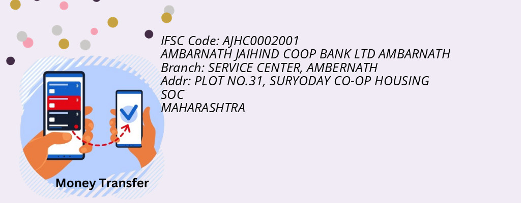 Find AMBARNATH JAIHIND COOP BANK AMBARNATH IFSC Code AMBERNATH - SERVICE CENTER Branch Find AMBARNATH JAIHIND COOP BANK AMBARNATH IFSC Code AMBERNATH - SERVICE CENTER Branch