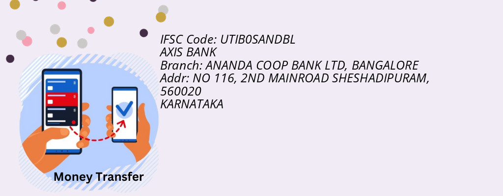 Find AXIS BANK IFSC Code BANGALORE - ANANDA COOP BANK LTD Branch Find AXIS BANK IFSC Code BANGALORE - ANANDA COOP BANK LTD Branch