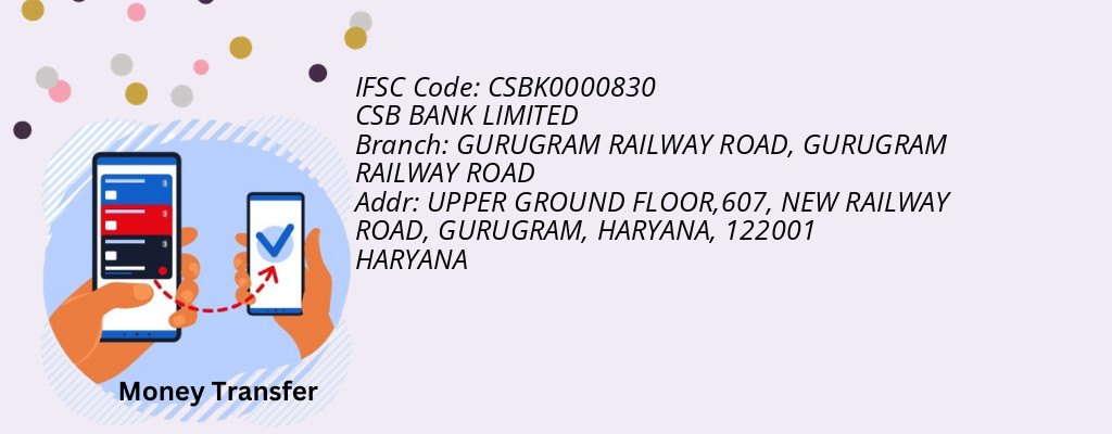 Find CSB BANK IFSC Code GURUGRAM RAILWAY ROAD - GURUGRAM RAILWAY ROAD Branch Find CSB BANK IFSC Code GURUGRAM RAILWAY ROAD - GURUGRAM RAILWAY ROAD Branch
