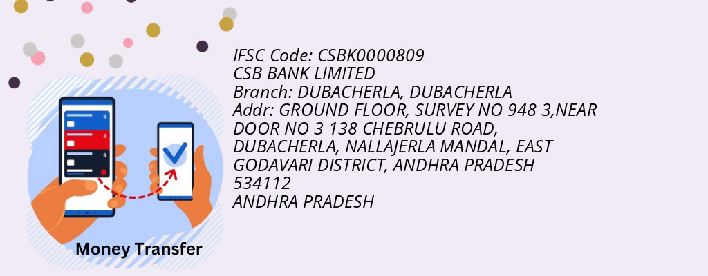 Find CSB BANK IFSC Code DUBACHERLA - DUBACHERLA Branch Find CSB BANK IFSC Code DUBACHERLA - DUBACHERLA Branch