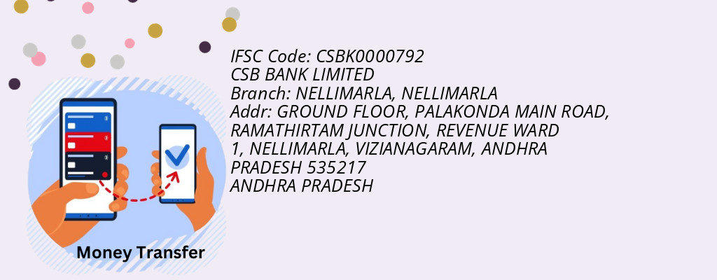 Find CSB BANK IFSC Code NELLIMARLA - NELLIMARLA Branch Find CSB BANK IFSC Code NELLIMARLA - NELLIMARLA Branch