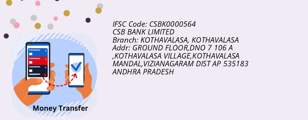 Find CSB BANK IFSC Code KOTHAVALASA - KOTHAVALASA Branch Find CSB BANK IFSC Code KOTHAVALASA - KOTHAVALASA Branch