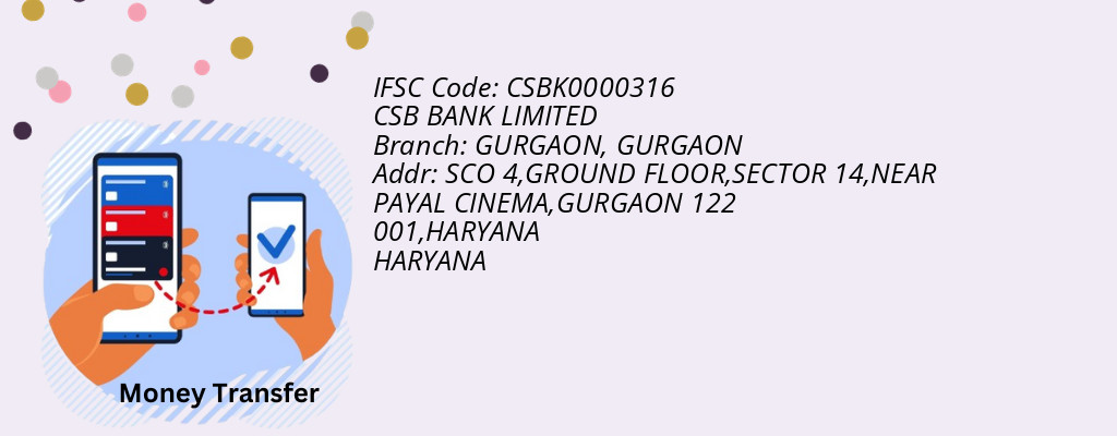 Find CSB BANK IFSC Code GURGAON - GURGAON Branch Find CSB BANK IFSC Code GURGAON - GURGAON Branch
