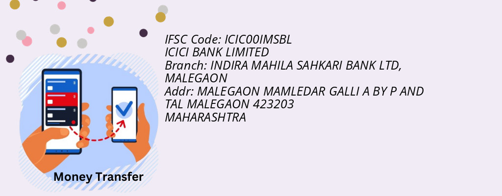 Find ICICI BANK IFSC Code MALEGAON - INDIRA MAHILA SAHKARI BANK LTD Branch
