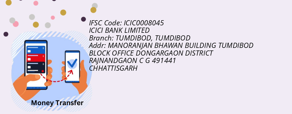 Find ICICI BANK IFSC Code TUMDIBOD - TUMDIBOD Branch