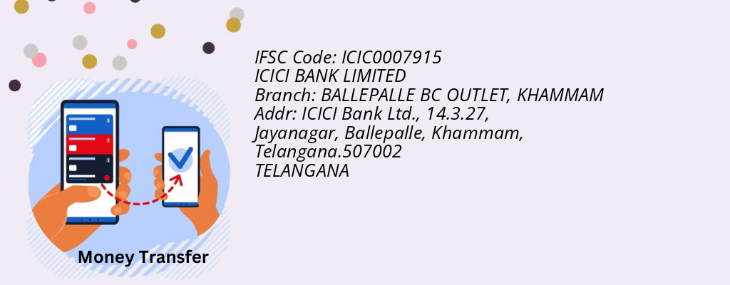 Find ICICI BANK IFSC Code KHAMMAM - BALLEPALLE BC OUTLET Branch Find ICICI BANK IFSC Code KHAMMAM - BALLEPALLE BC OUTLET Branch