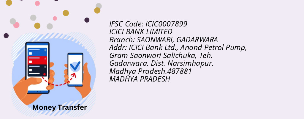 Find ICICI BANK IFSC Code GADARWARA - SAONWARI Branch Find ICICI BANK IFSC Code GADARWARA - SAONWARI Branch