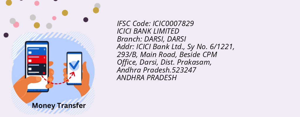 Find ICICI BANK IFSC Code DARSI - DARSI Branch