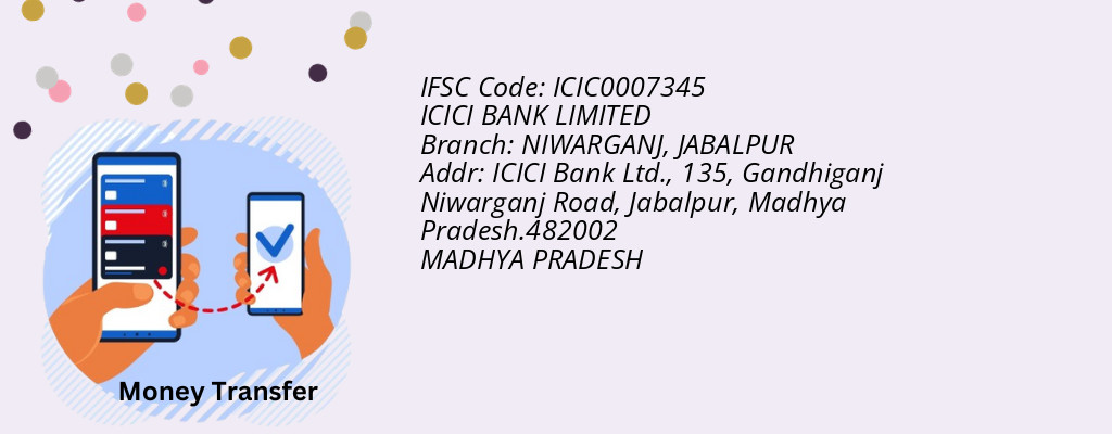 Find ICICI BANK IFSC Code JABALPUR - NIWARGANJ Branch