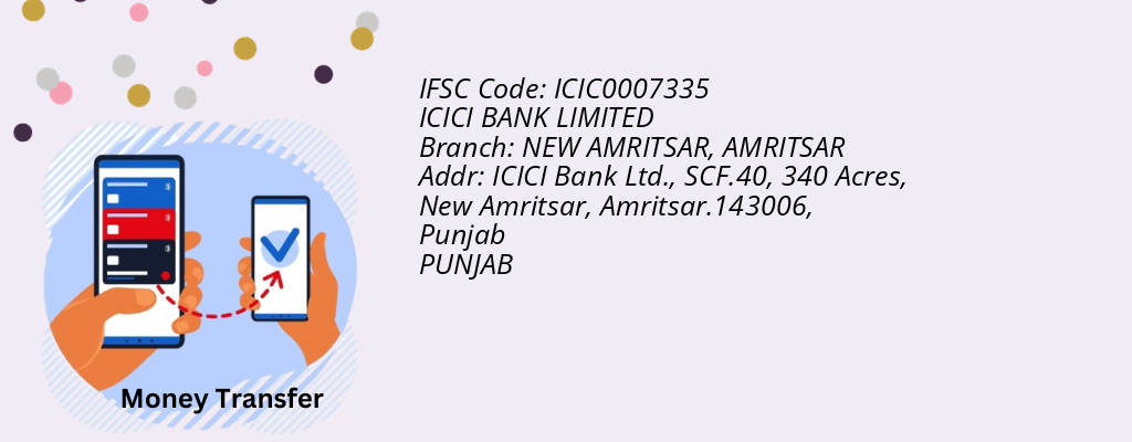 Find ICICI BANK IFSC Code AMRITSAR - NEW AMRITSAR Branch