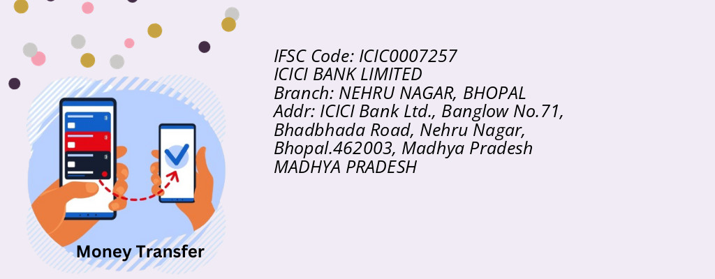Find ICICI BANK IFSC Code BHOPAL - NEHRU NAGAR Branch