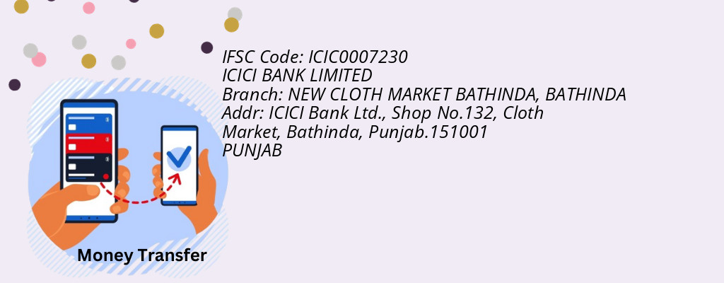 Find ICICI BANK IFSC Code BATHINDA - NEW CLOTH MARKET BATHINDA Branch Find ICICI BANK IFSC Code BATHINDA - NEW CLOTH MARKET BATHINDA Branch