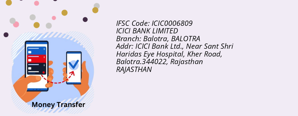 Find ICICI BANK IFSC Code BALOTRA - Balotra Branch