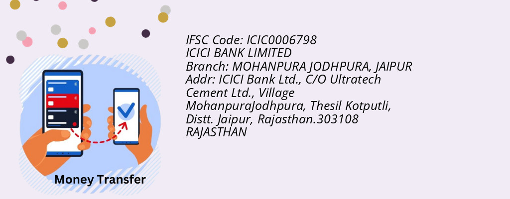 Find ICICI BANK IFSC Code JAIPUR - MOHANPURA JODHPURA Branch