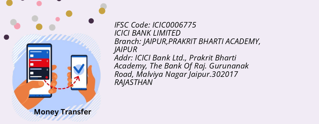 Find ICICI BANK IFSC Code JAIPUR - JAIPUR,PRAKRIT BHARTI ACADEMY Branch