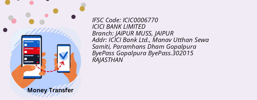 Find ICICI BANK IFSC Code JAIPUR - JAIPUR MUSS Branch