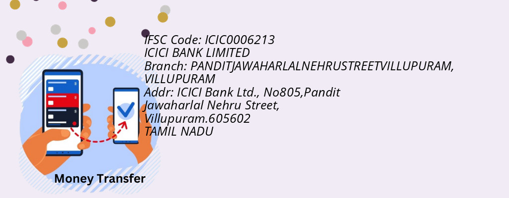 Find ICICI BANK IFSC Code VILLUPURAM - PANDITJAWAHARLALNEHRUSTREETVILLUPURAM Branch Find ICICI BANK IFSC Code VILLUPURAM - PANDITJAWAHARLALNEHRUSTREETVILLUPURAM Branch