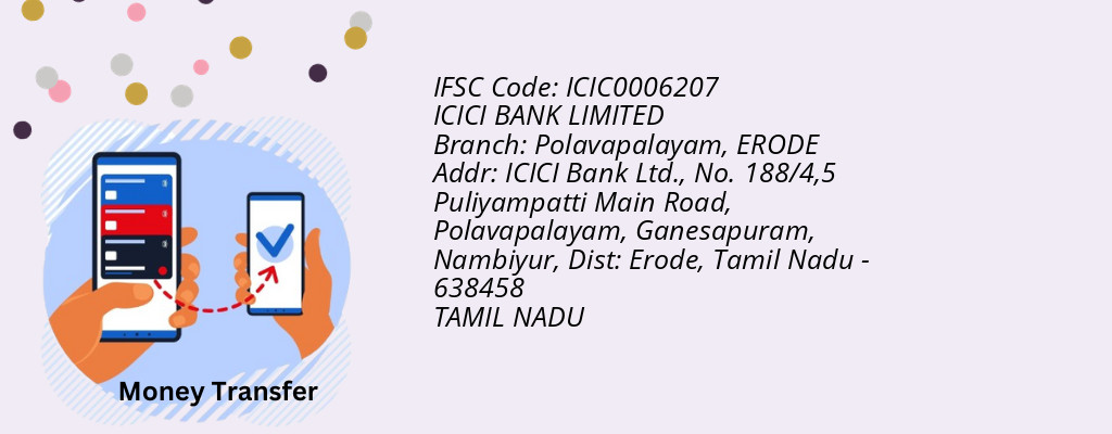 Find ICICI BANK IFSC Code ERODE - Polavapalayam Branch