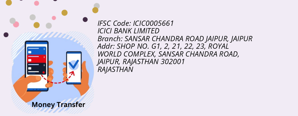 Find ICICI BANK IFSC Code JAIPUR - SANSAR CHANDRA ROAD JAIPUR Branch Find ICICI BANK IFSC Code JAIPUR - SANSAR CHANDRA ROAD JAIPUR Branch