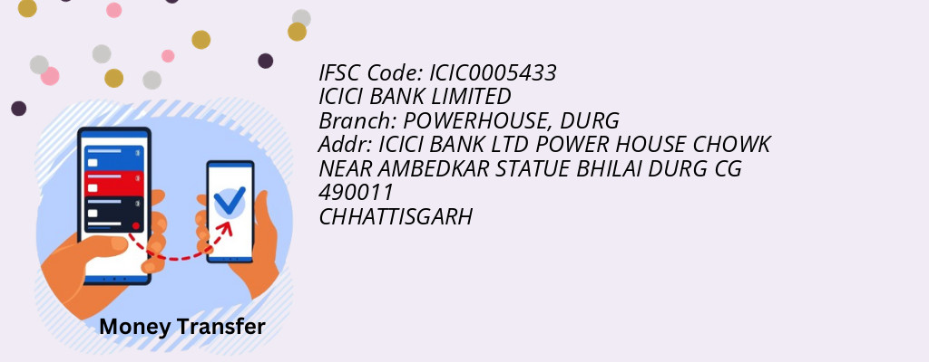 Find ICICI BANK IFSC Code DURG - POWERHOUSE Branch