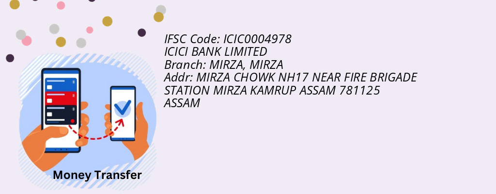 Find ICICI BANK IFSC Code MIRZA - MIRZA Branch
