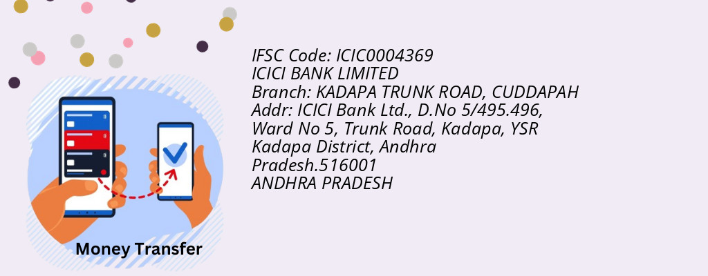 Find ICICI BANK IFSC Code CUDDAPAH - KADAPA TRUNK ROAD Branch Find ICICI BANK IFSC Code CUDDAPAH - KADAPA TRUNK ROAD Branch