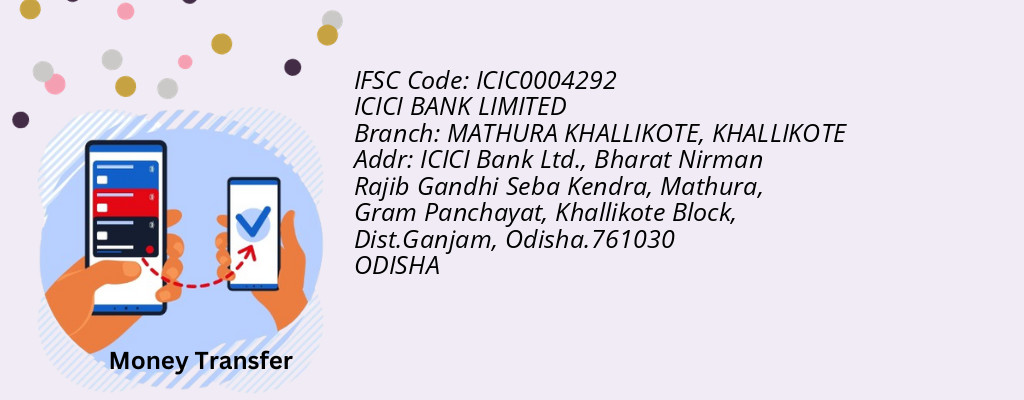 Find ICICI BANK IFSC Code KHALLIKOTE - MATHURA KHALLIKOTE Branch