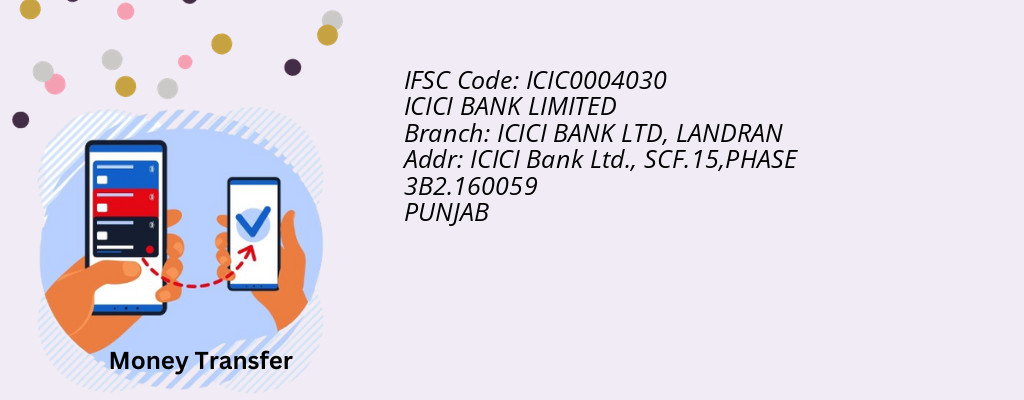 Find ICICI BANK IFSC Code LANDRAN - ICICI BANK LTD Branch