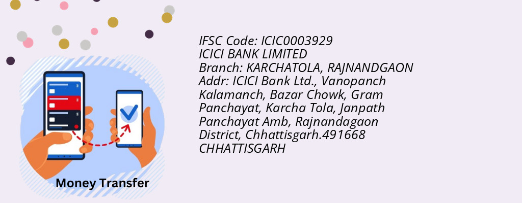 Find ICICI BANK IFSC Code RAJNANDGAON - KARCHATOLA Branch
