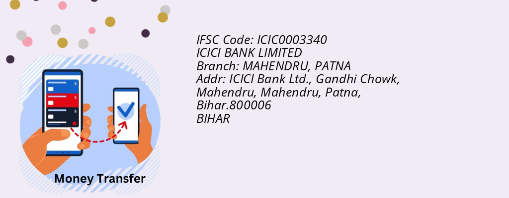 Find ICICI BANK IFSC Code PATNA - MAHENDRU Branch