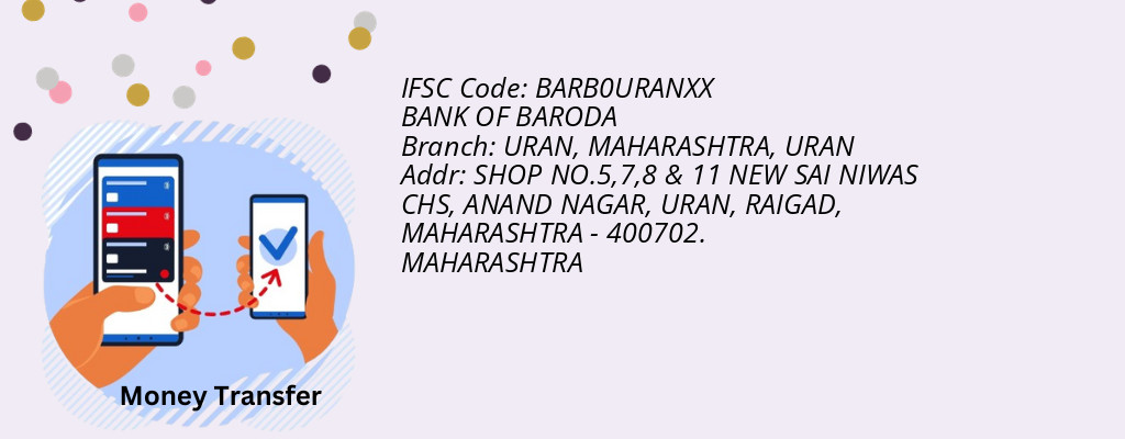 Find BANK OF BARODA IFSC Code URAN - URAN, MAHARASHTRA Branch Find BANK OF BARODA IFSC Code URAN - URAN, MAHARASHTRA Branch