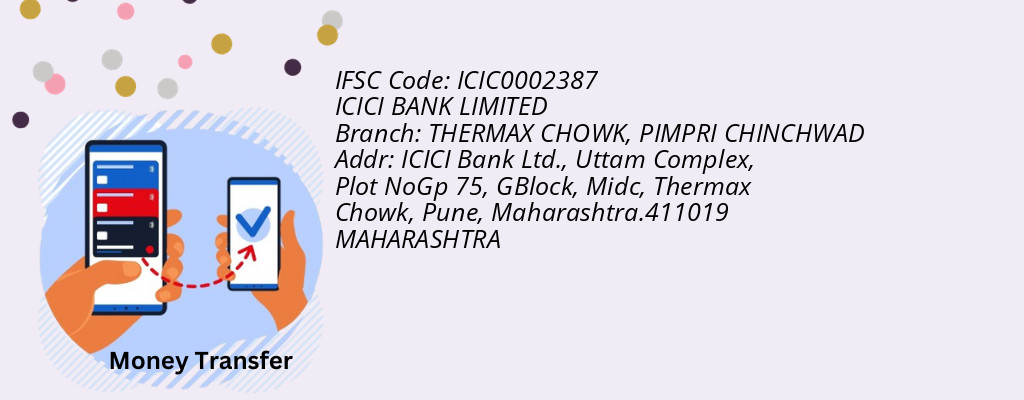 Find ICICI BANK IFSC Code PIMPRI CHINCHWAD - THERMAX CHOWK Branch