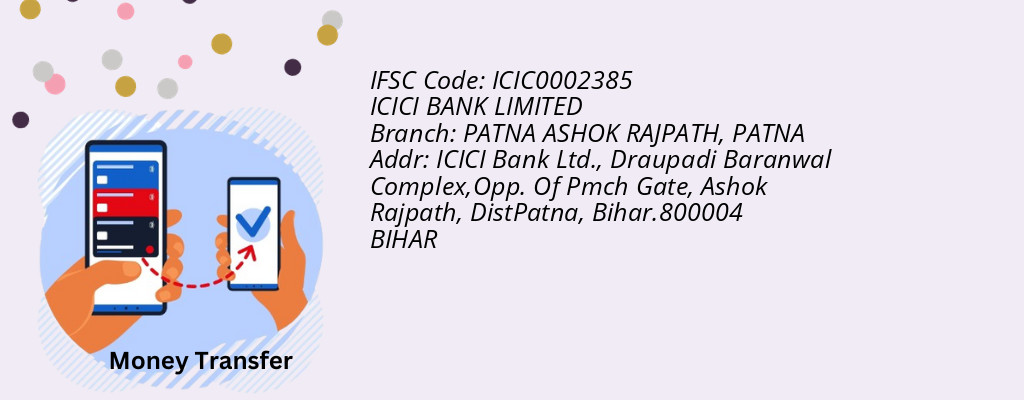 Find ICICI BANK IFSC Code PATNA - PATNA ASHOK RAJPATH Branch Find ICICI BANK IFSC Code PATNA - PATNA ASHOK RAJPATH Branch