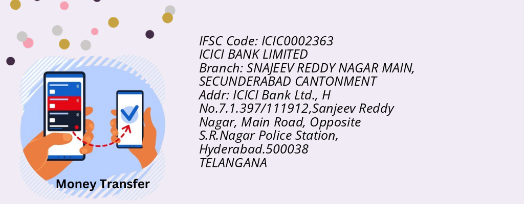 Find ICICI BANK IFSC Code SECUNDERABAD CANTONMENT - SNAJEEV REDDY NAGAR MAIN Branch Find ICICI BANK IFSC Code SECUNDERABAD CANTONMENT - SNAJEEV REDDY NAGAR MAIN Branch
